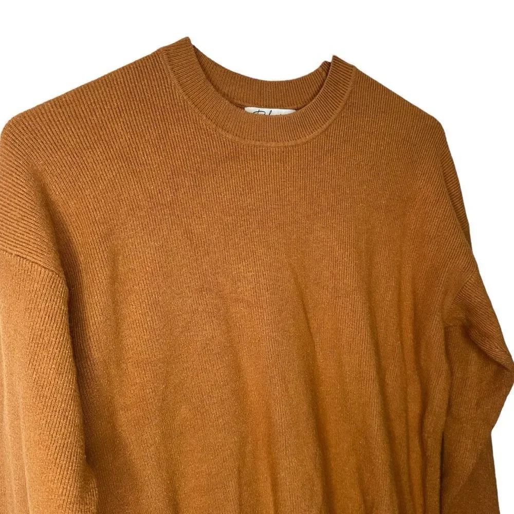 |EUC| POLAGRAM Button Accent Crewneck Pullover Sweater